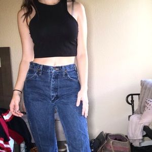 Black hm crop top
